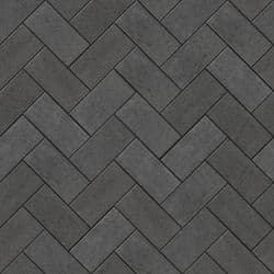 Flagstone Charcoal Herringbone