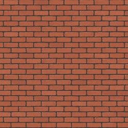 Red Smooth Tumbled Half (Charcoal Mortar)